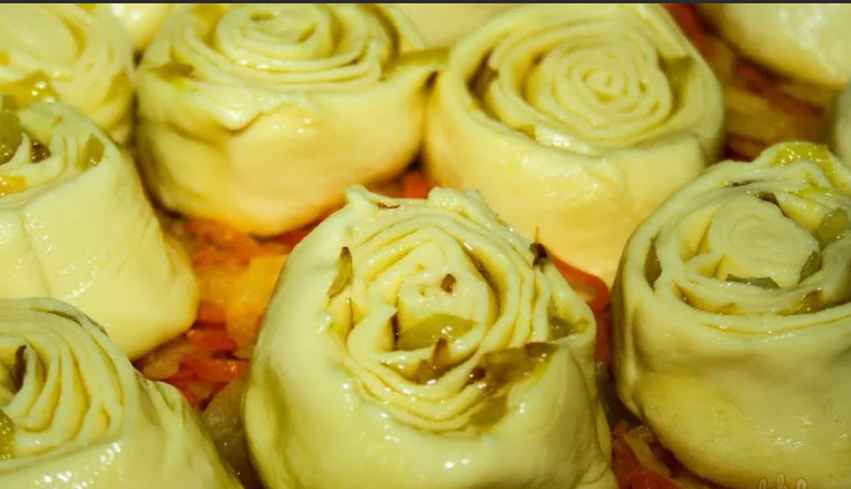 Штрудли с картофелем и мясом
