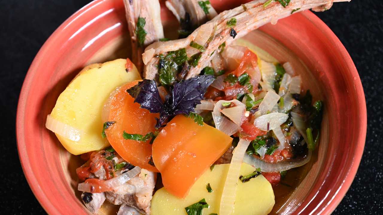 Хашлама из говядины с картошкой