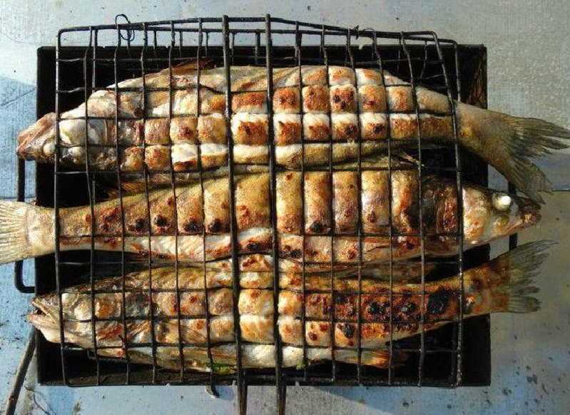 Рыба на мангале