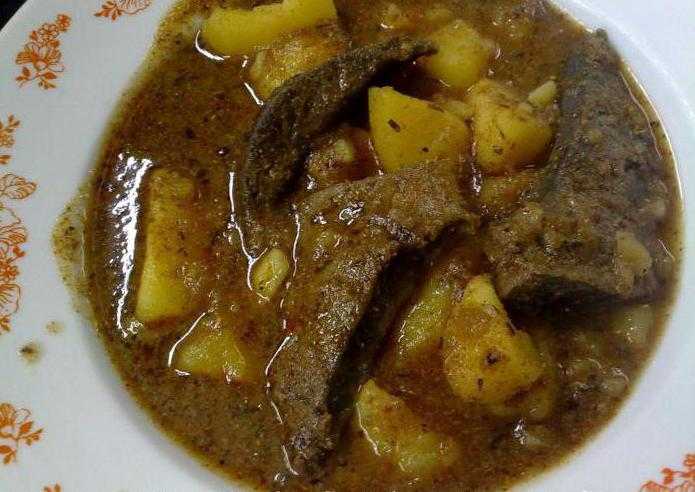 Тушеная картошка с печенкой куриной рецепты