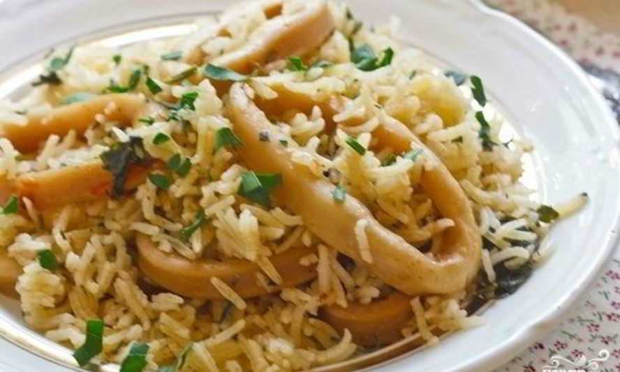 Кальмары с рисом и овощами - 6 пошаговых фото в рецепте
